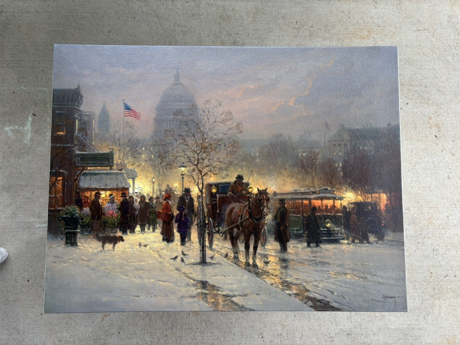 G Harvey We The People on Canvas SE 109/175 Signed COA