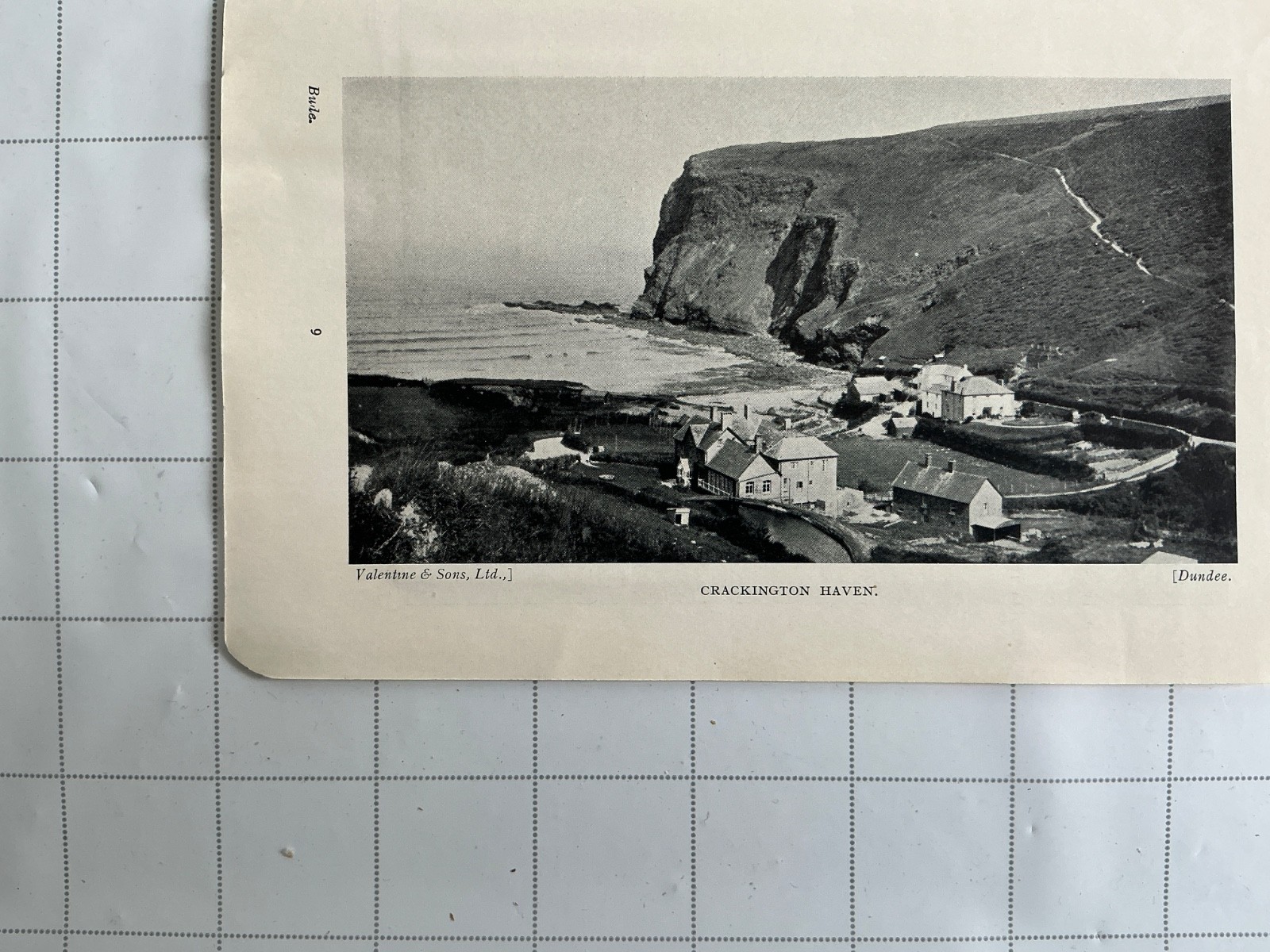 CRACKINGTON HAVEN – c1938 Antique Print Social History Photo Cornwall England