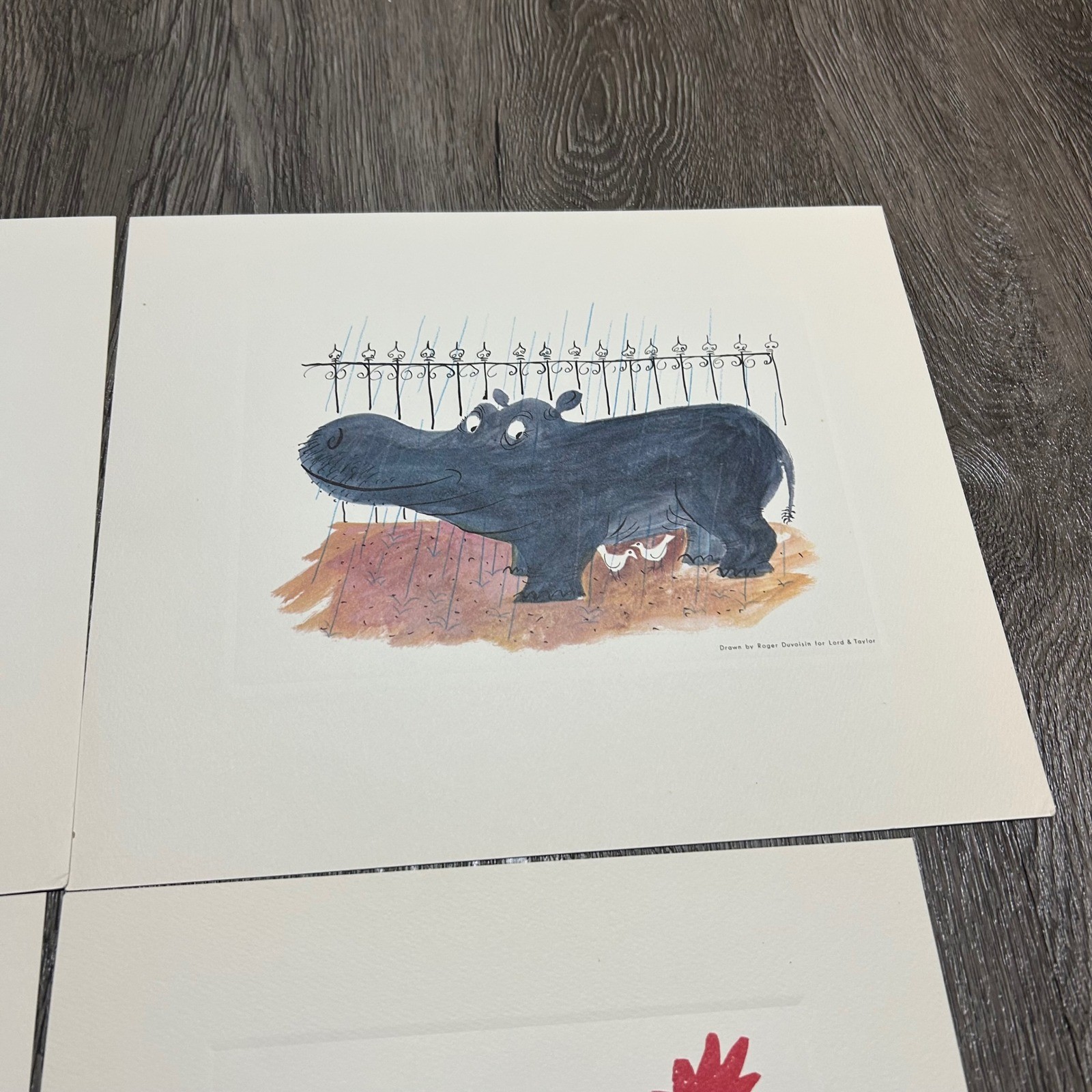 Lord Taylor Roger Duvoisin Art Prints Set 6 Multicolor Vintage Decor Complete