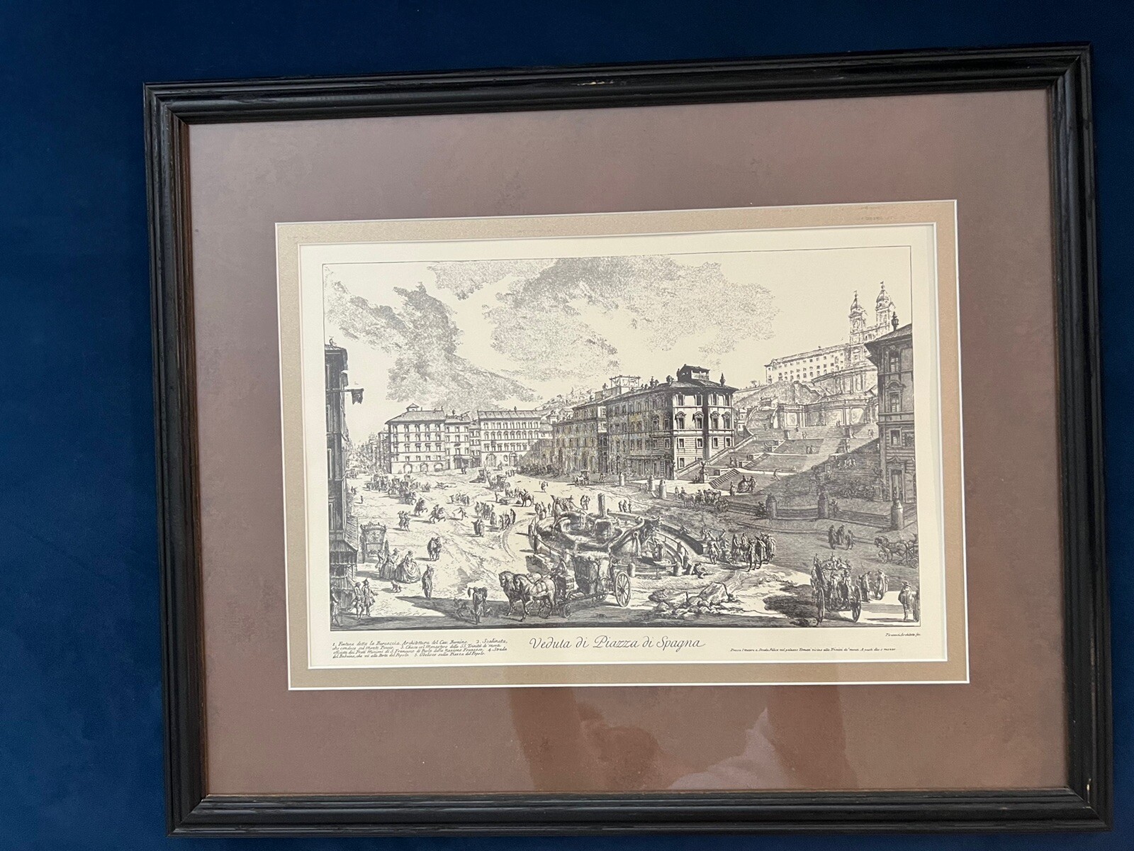 Giovanni Battista Piranesi – Etching – Veduta Di Piazza Di Spagna