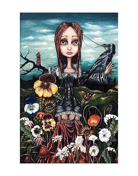 Madame Nature Print by Angelina Wrona 12 x 18″ Paper Size New Unframed