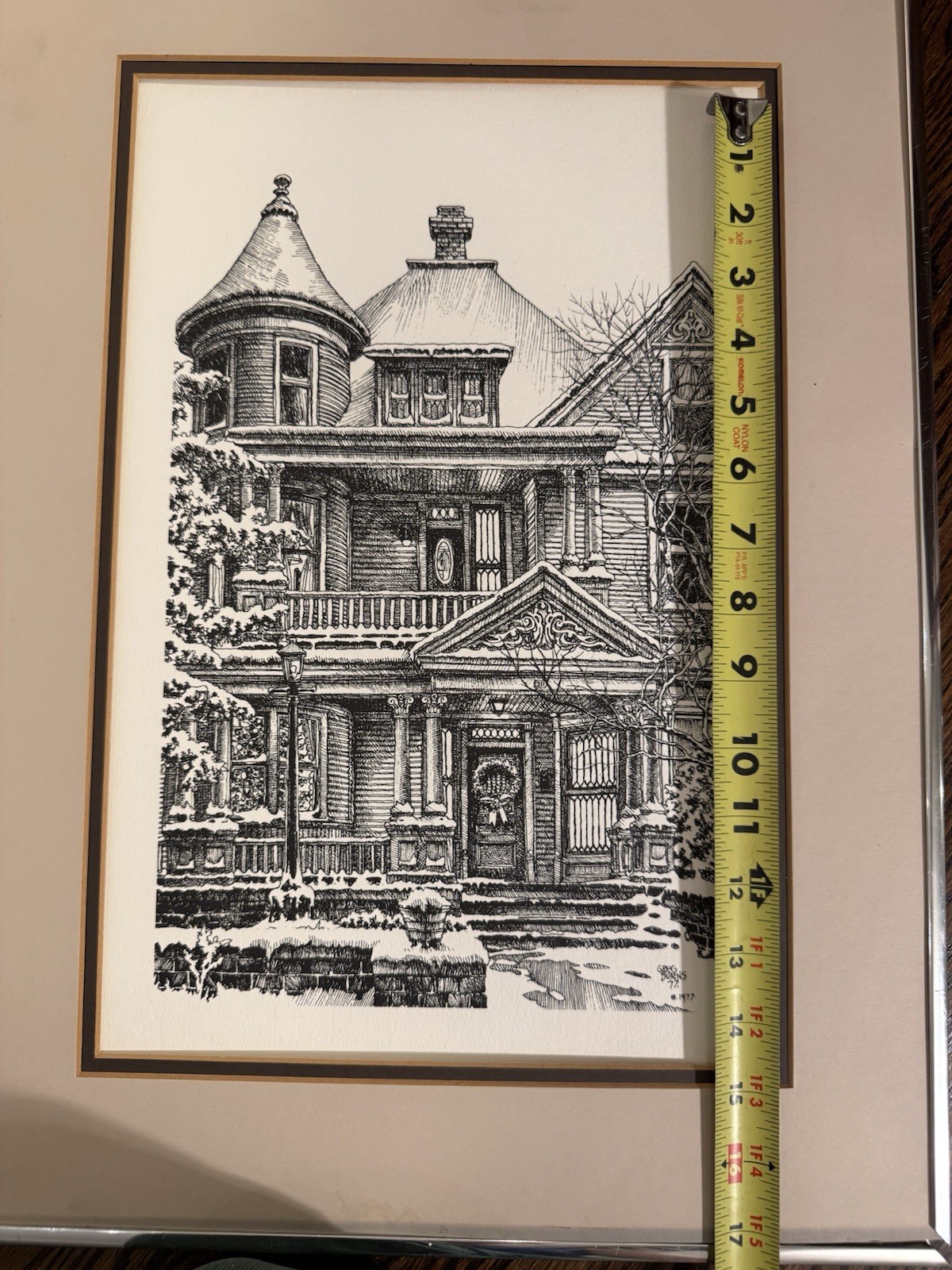 GREG BURNS HAND SIGNED IN PENCIL VICTORIAN HOUSE LITHOGRAPH
