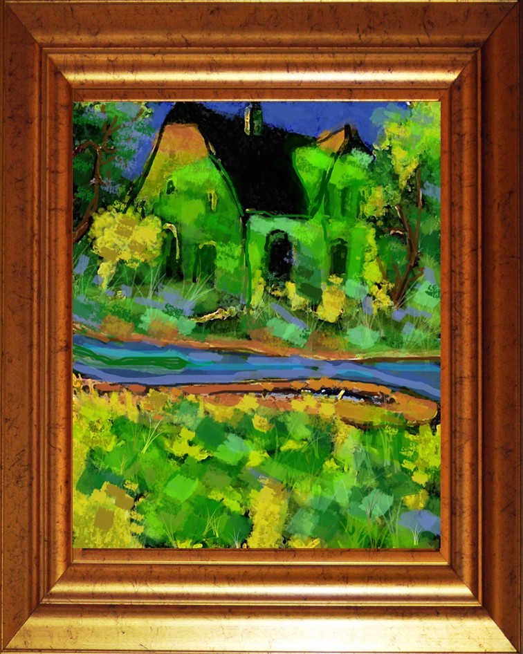 The Green House – Signed & Numbered Limited Edition Print – F. DeTrolio