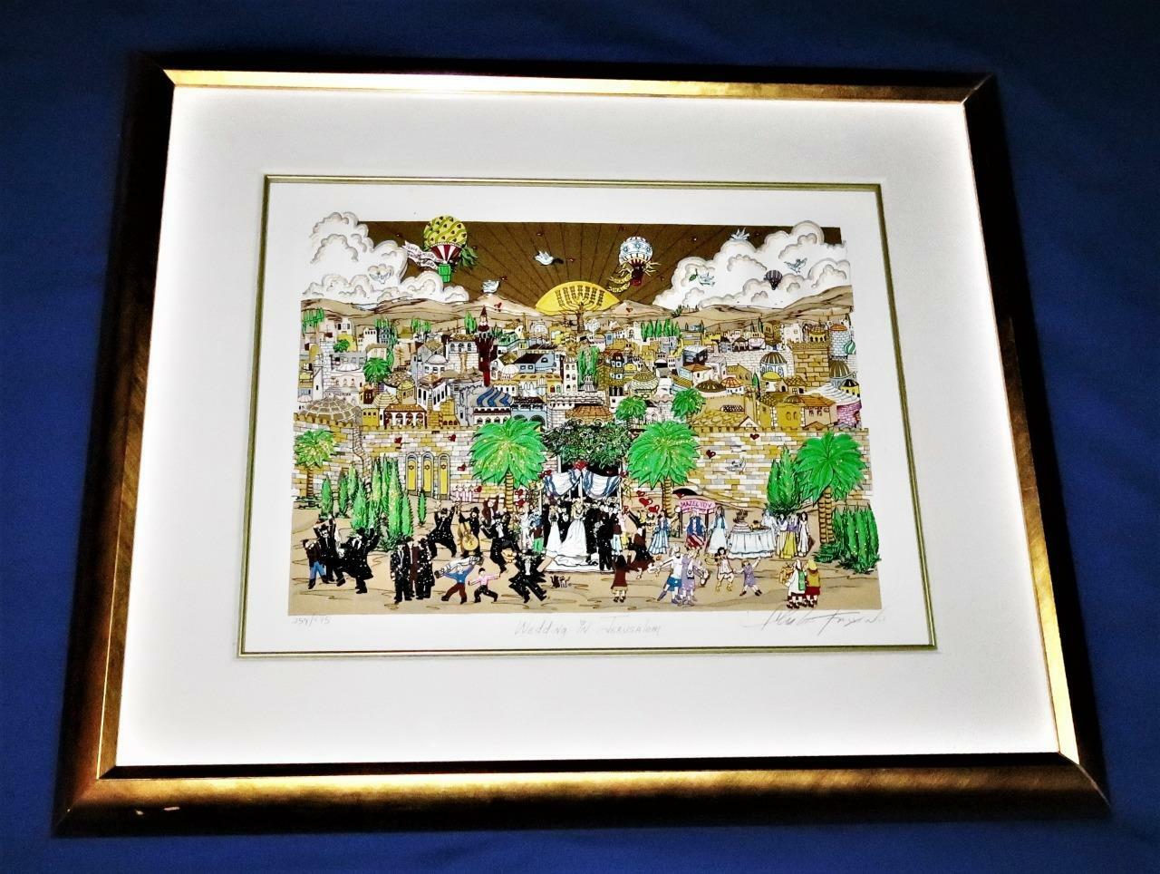 Charles Fazzino 3D Artwork “WEDDING IN JERUSALEM” LE 259/475 Serigraph