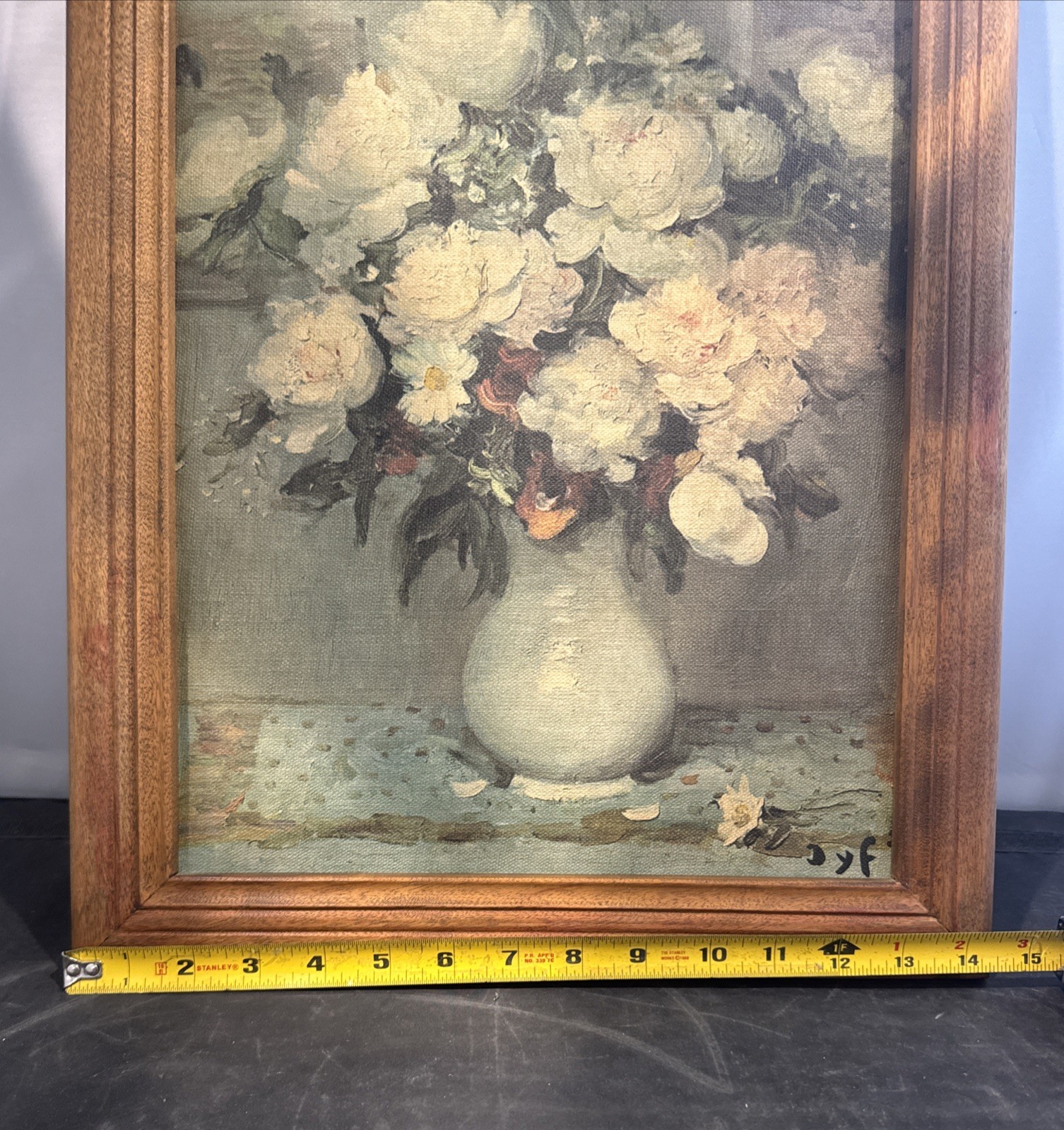 Marcel Dyf “Peonies & Roses” # 4501 Framed Print on Linen