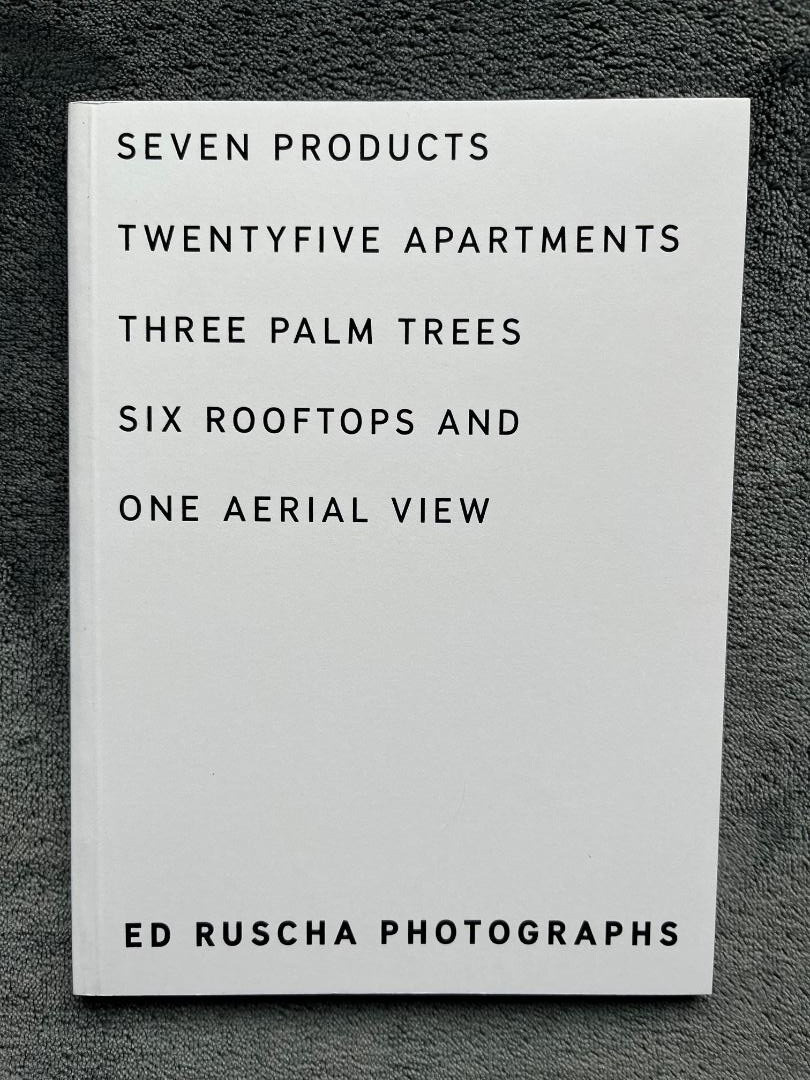 Edward Ruscha Signed 1st ED Twenty Five Apartments Three Palm Trees Six Rooftops