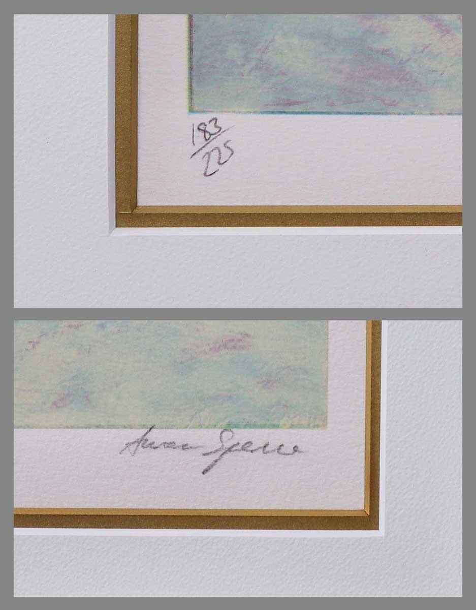 Annora Spence DOG AND YO YO Silkscreen Signed ED 183/225 With COA Collectible
