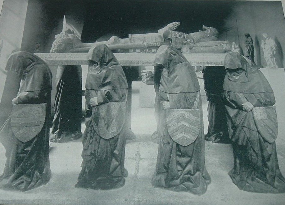 “TOMB OF PHILIPPE POT” Knight of Golden Fleece Burgundian Nobleman 1892 Print