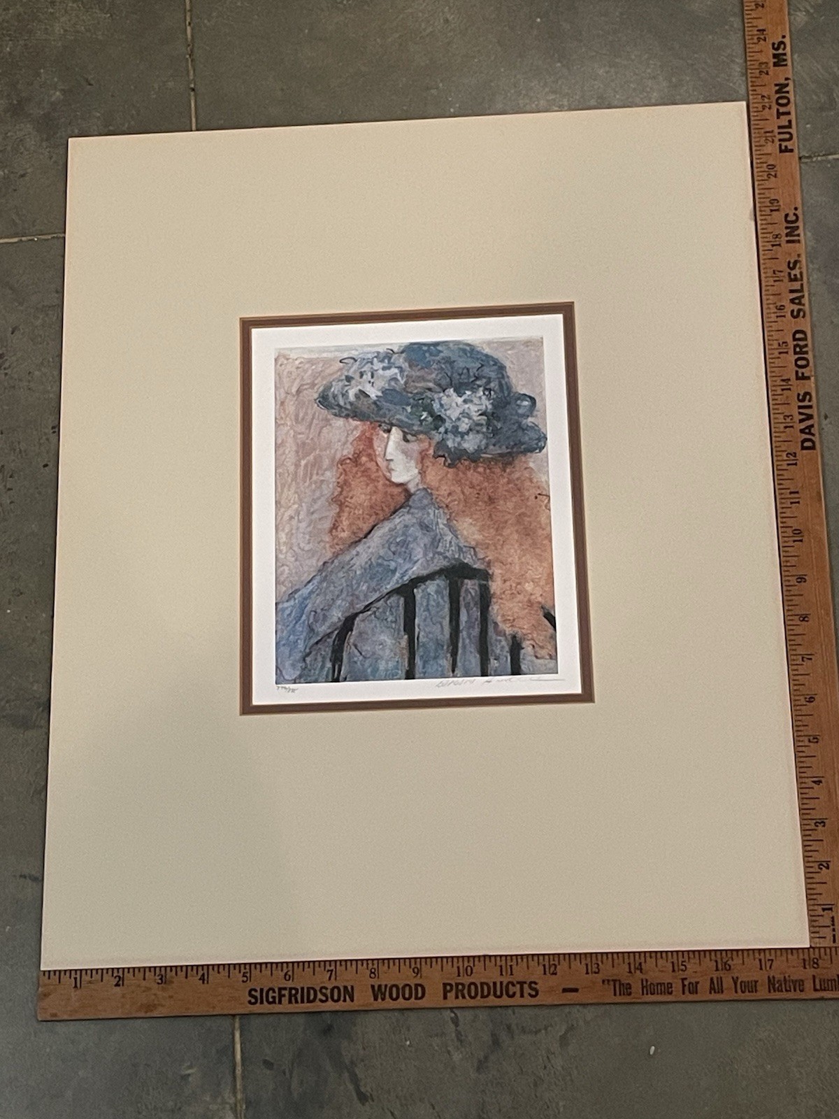 Barbara A. Wood California Artist Signed Lithograph Numbered