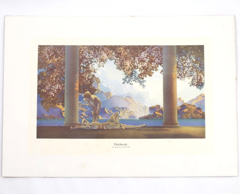 Daybreak by Maxfield Parrish, Reinthal & Newman Lithograph, 10×14 (6×10)