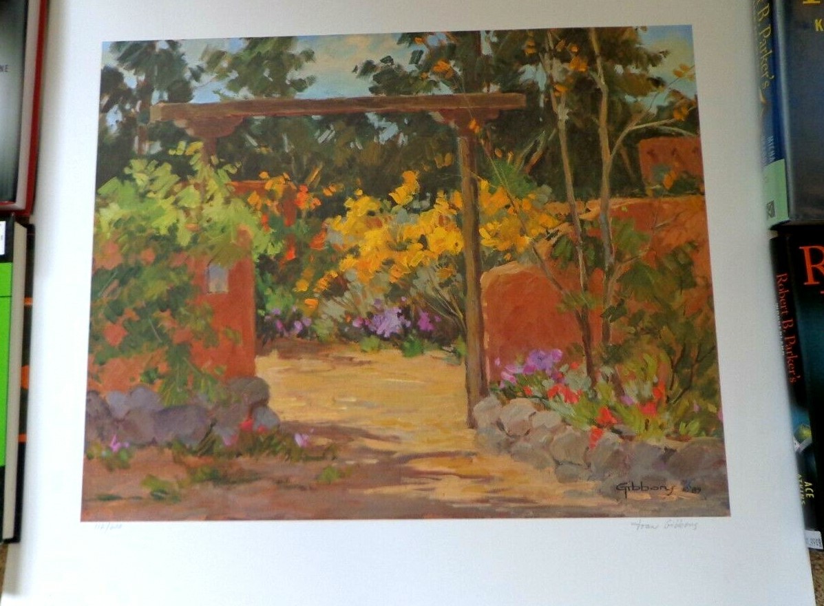 Southwest Garden Poster Joan Gibbons SIGNED & Numbered Art Gallery Print 1989