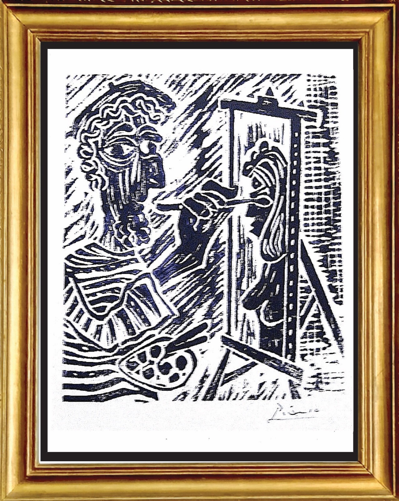 Pablo Picasso Hand Signed Ltd Edition Print “The Artist” with COA (unframed)