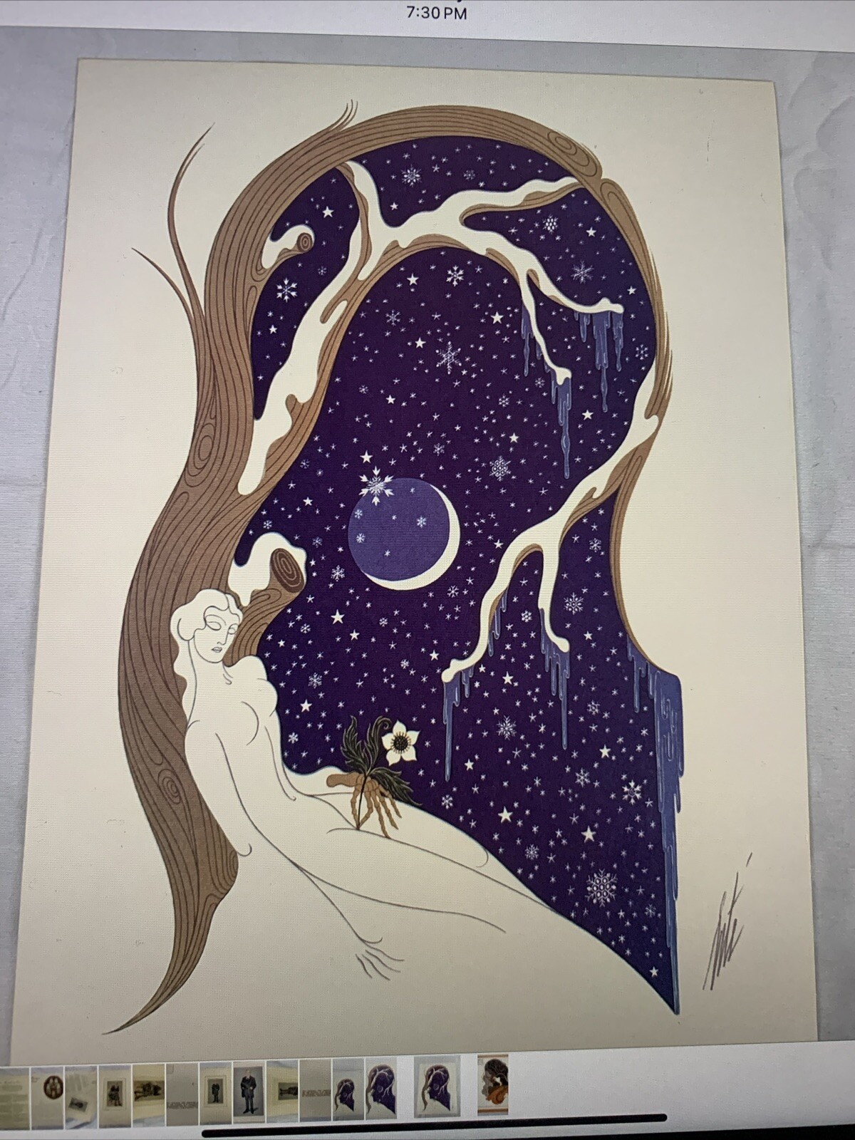 R.Tirtorff, genannt Erte, russisch-französischer Illustrator, B.-Nr.: 1800