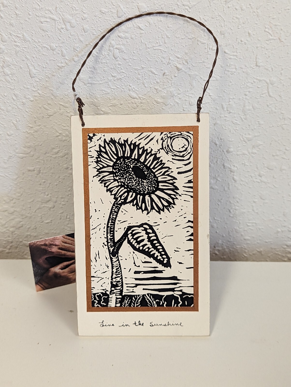 Primitives by Kathy SUNFLOWER Sunshine wall decor NEW drawing Robert Patierno