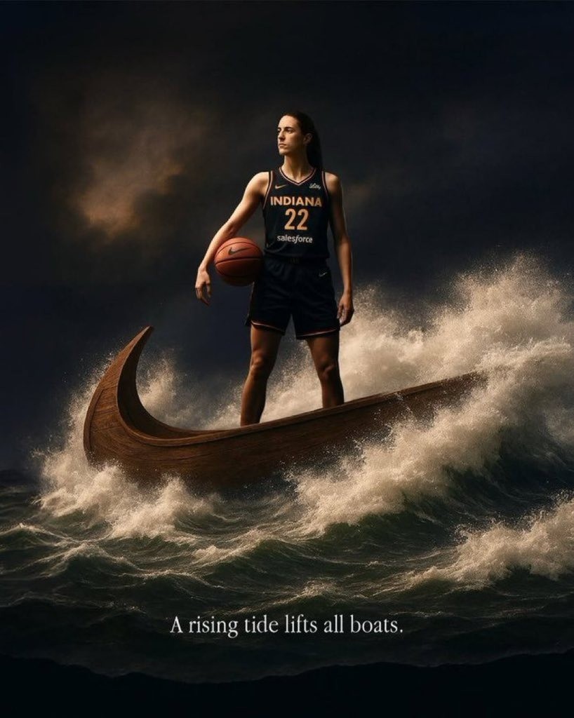 Caitlin Clark A Rising Tide Lifts All Boats WNBA 2025 Poster