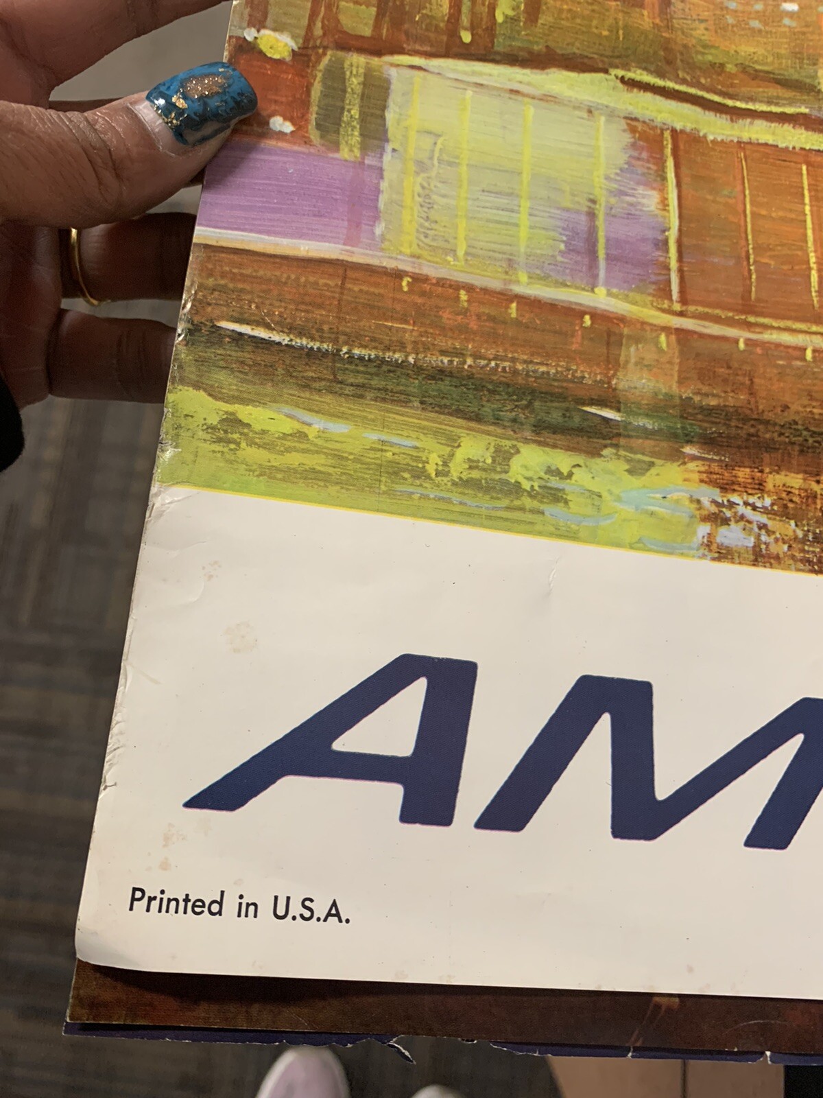 Original Fred Conway, American Airlines – Detroit , Travel Poster