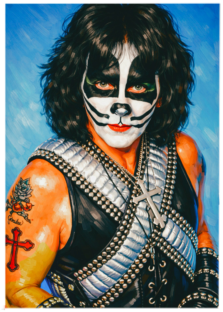 PETER CRISS – KISS * Custom ACEO * Fun Novelty * MUSIC * Art Card * ATC