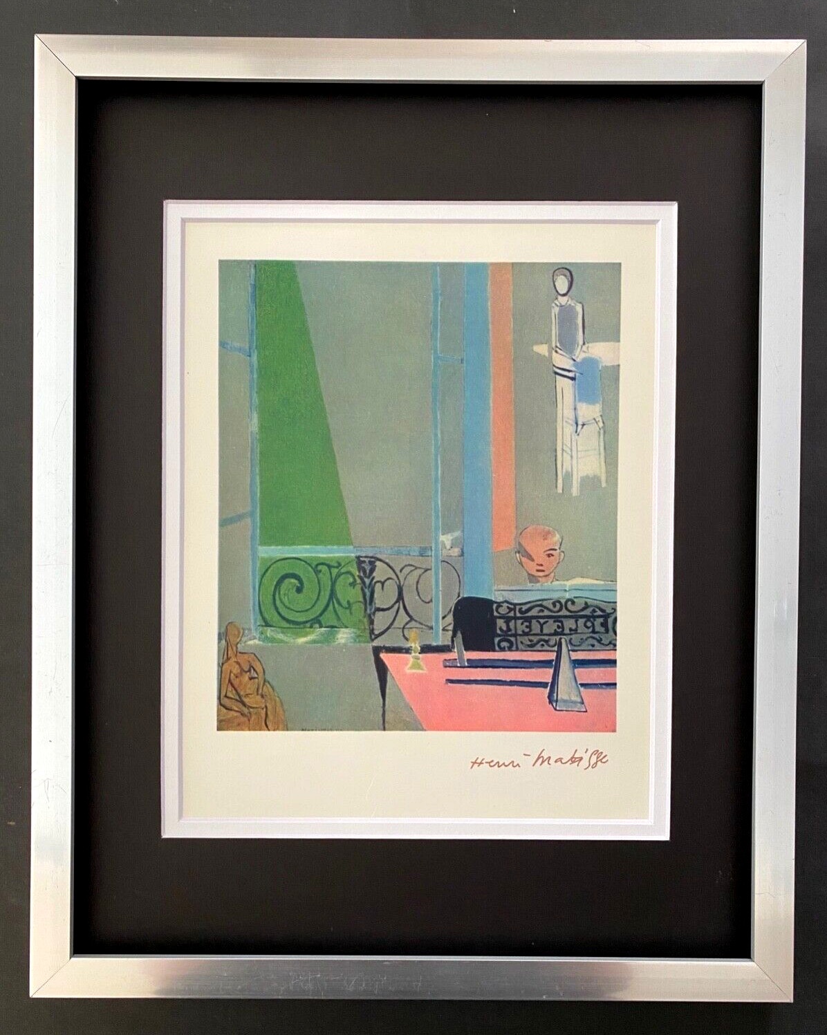 HENRI MATISSE VINTAGE 1948 AWESOME SIGNED PRINT FRAMED READY TO HANG