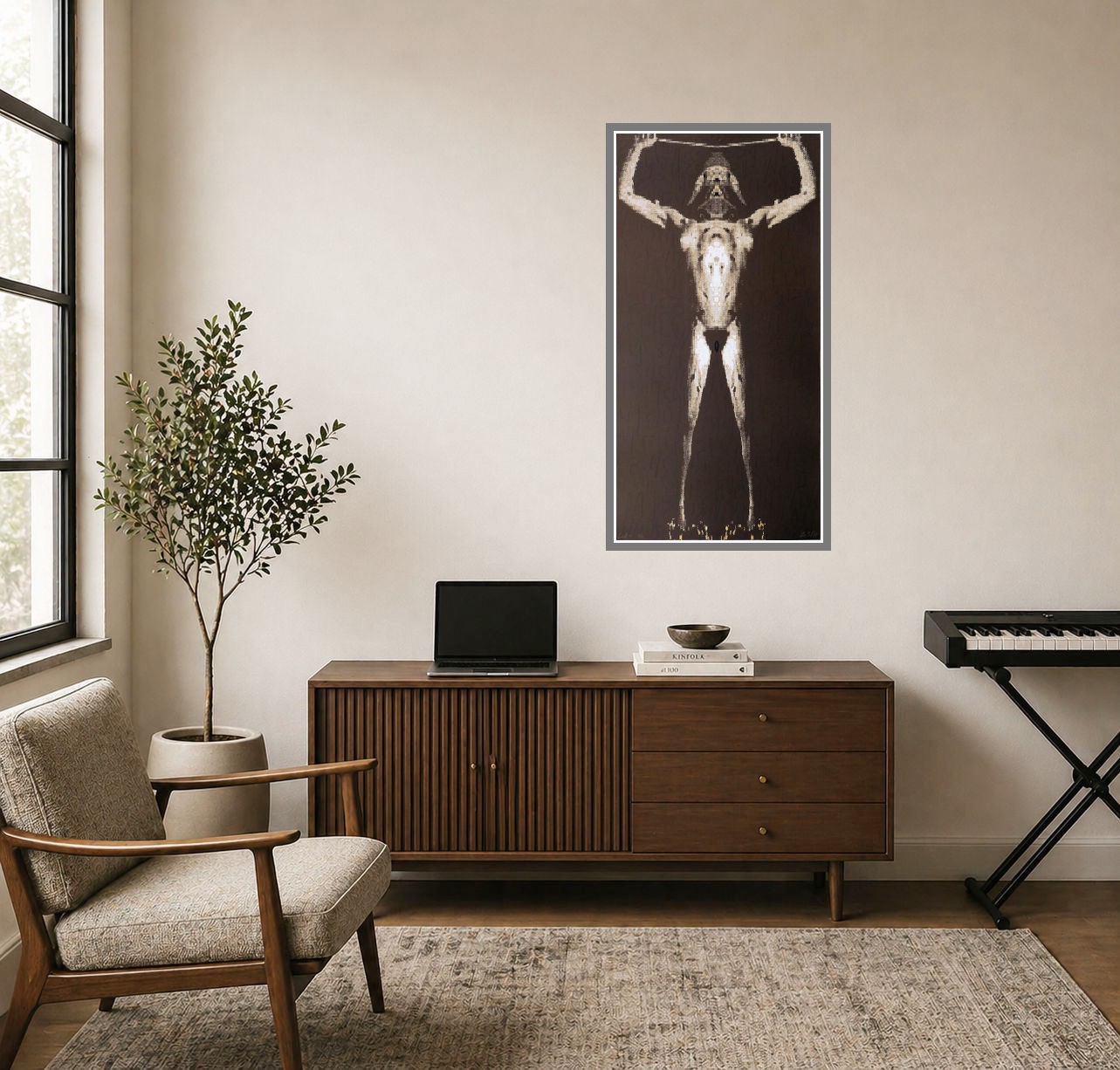 Zush Evru Spain Calina Dosid Signed Original Lithograph Art 38 x 19