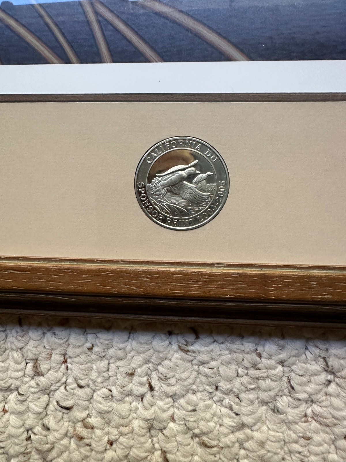 Duck Unlimited Widgeon duck Lic. Re-print w/ medallion by Jepson signed 2004