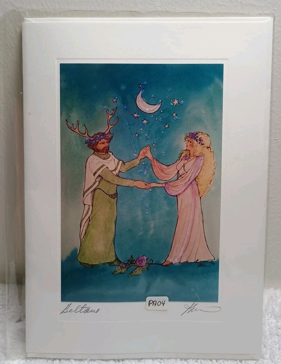 Kären Bagnard Card Print Signed “Beltane” Celtic Art 7.25″ X 5.25″ Karen