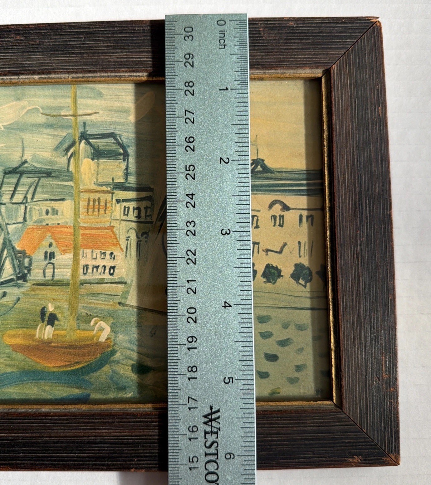 Raoul Dufy Trouville Regatta Print Vintage Framed Nautical Sailboat Art