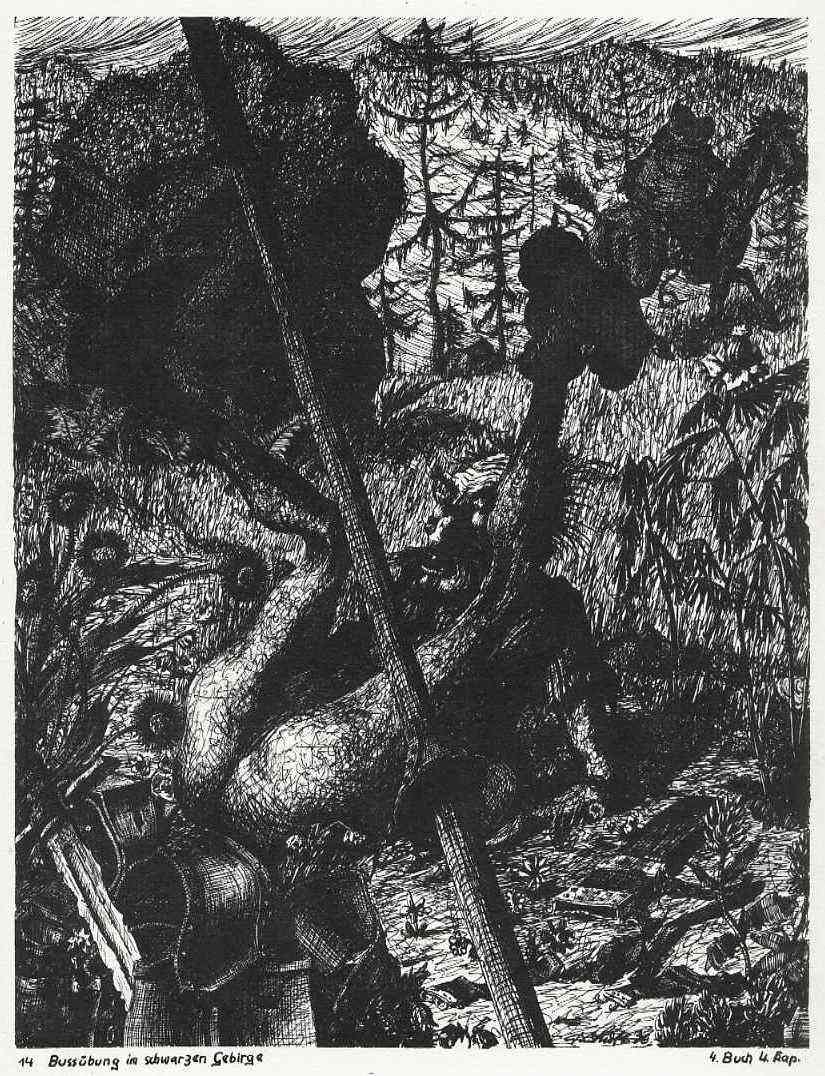 BUS EXERCISE in the BLACK MOUNTAINS – Don Quixote Werner LUFT 1940 GURLITT – Publisher
