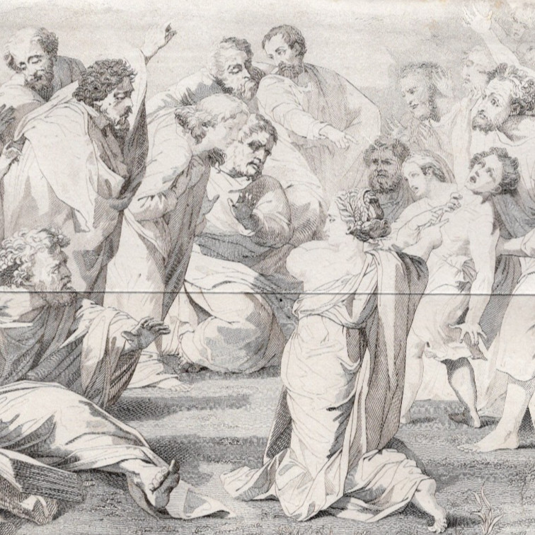 THE TRANSFIGURATION Engraved by Cooke aft. Raphael 1808 Antique Copper Engraving