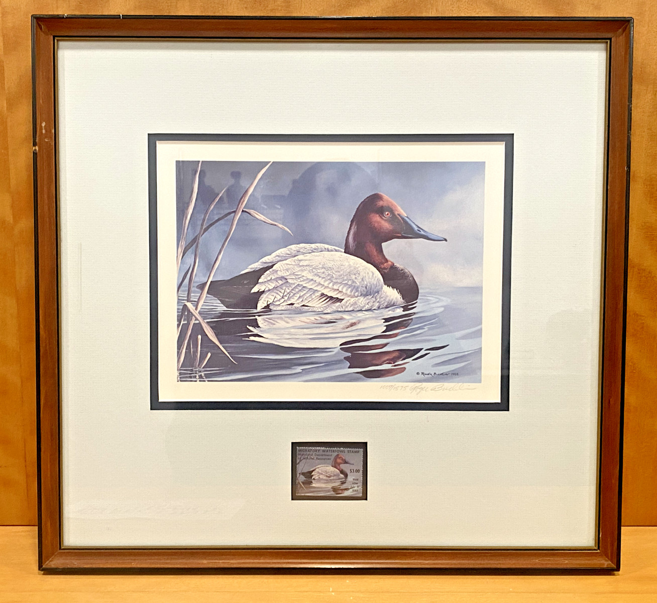 Roger Bucklin Duck Print 1983 Waterfowl Maryland Department of Natural Resources