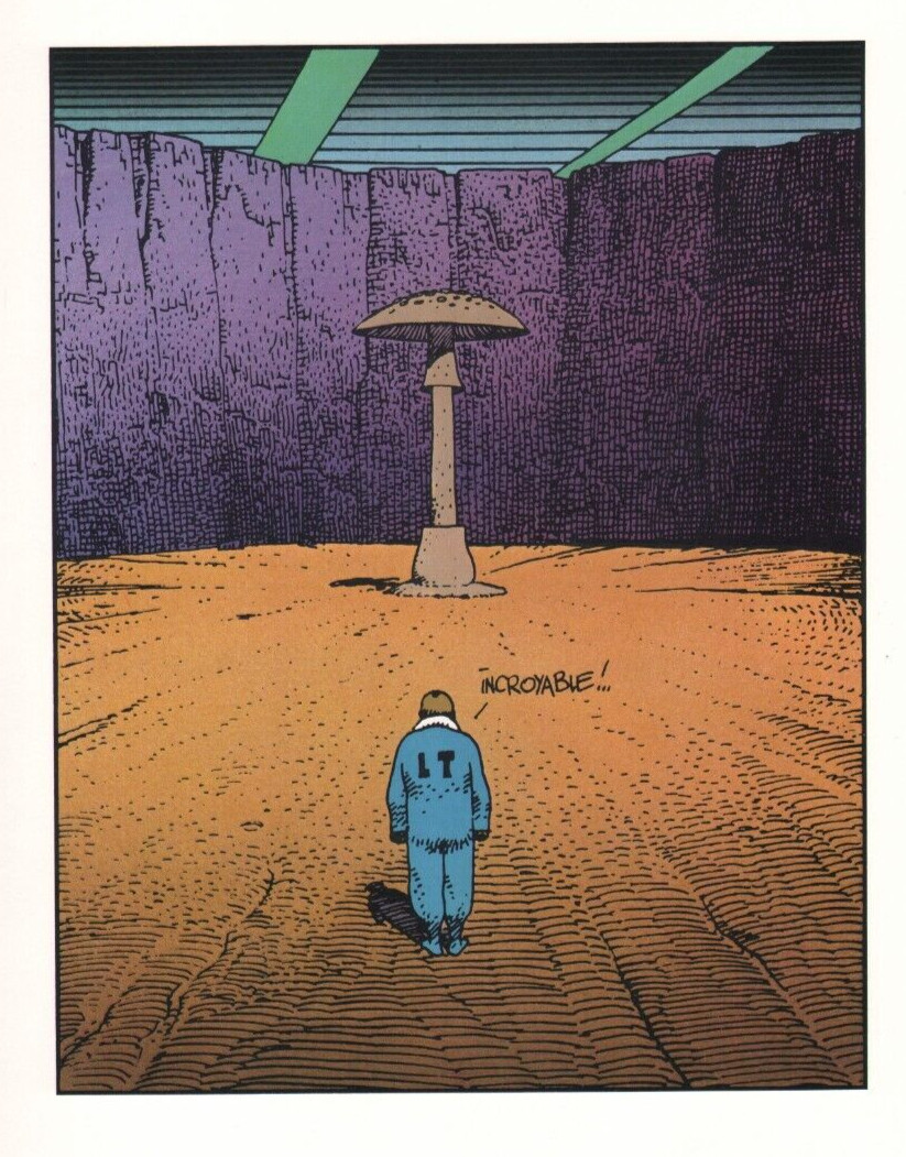 JEAN GIRAUD MOEBIUS 1984 SCREEN PRINT COLOR LITHOGRAPH ART PRINT UNSIGNED PG 27