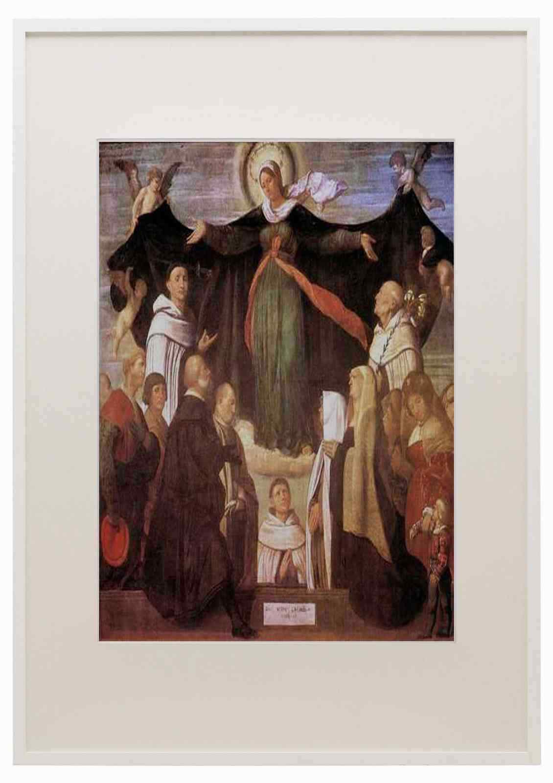 Moretto DBresciThe Virgin Of Carmel A4 A3 Framed Print
