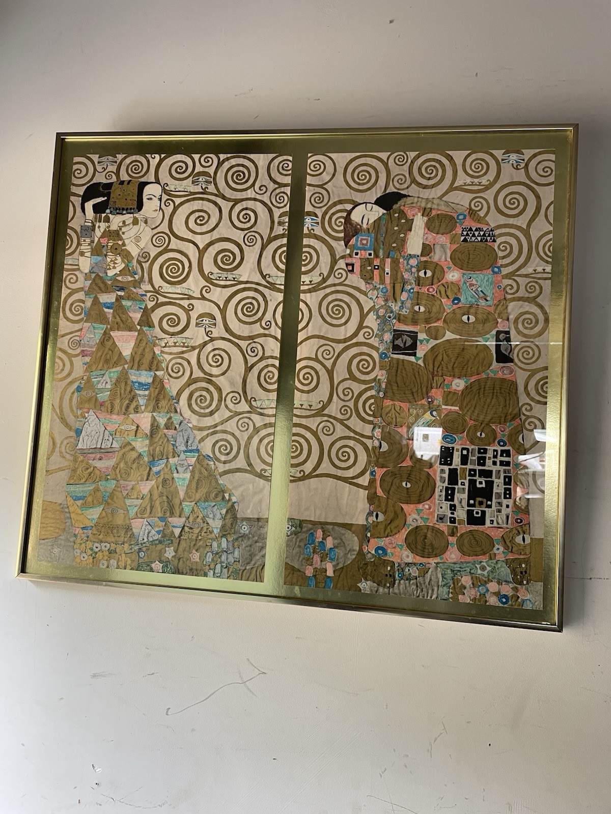 Gustav Klimt “Tree Of Life, Stoclet Frieze” Framed 31×27″ Print. BEAUTIFUL!