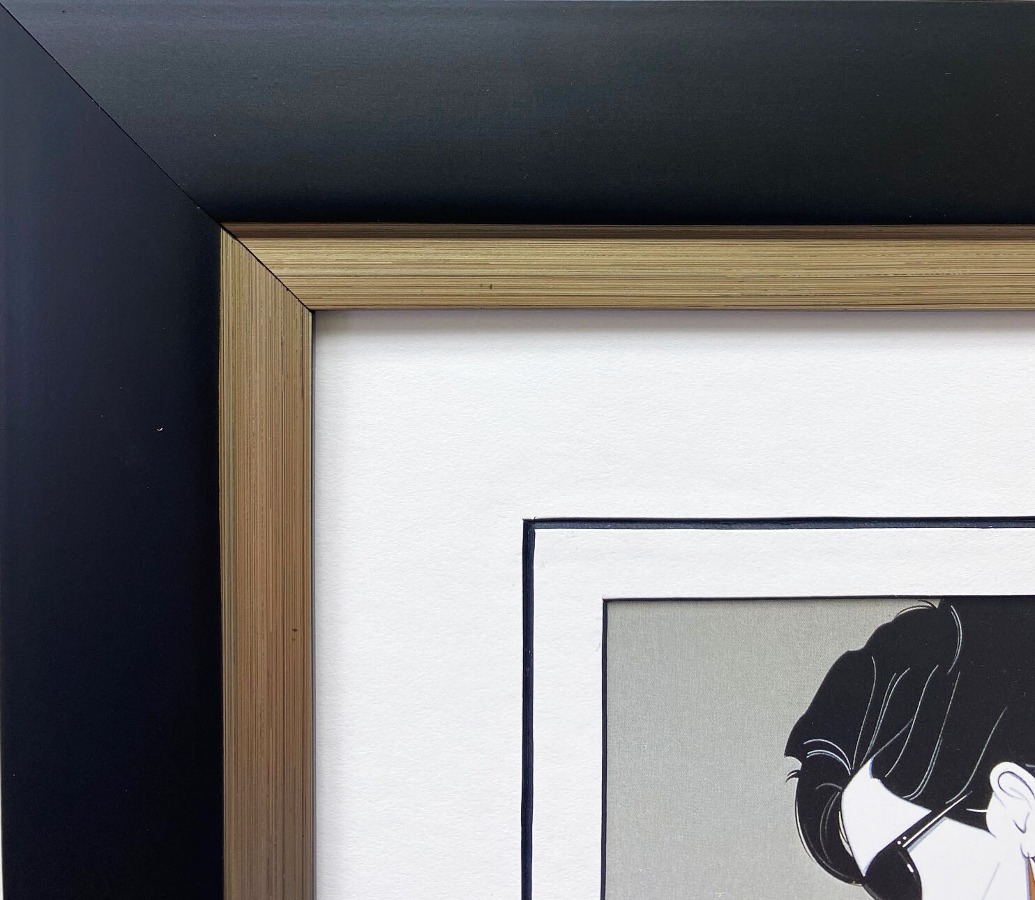 Patrick Nagel “Untitled #103” NEWLY CUSTOM FRAMED Art Deco Print Woman Playboy