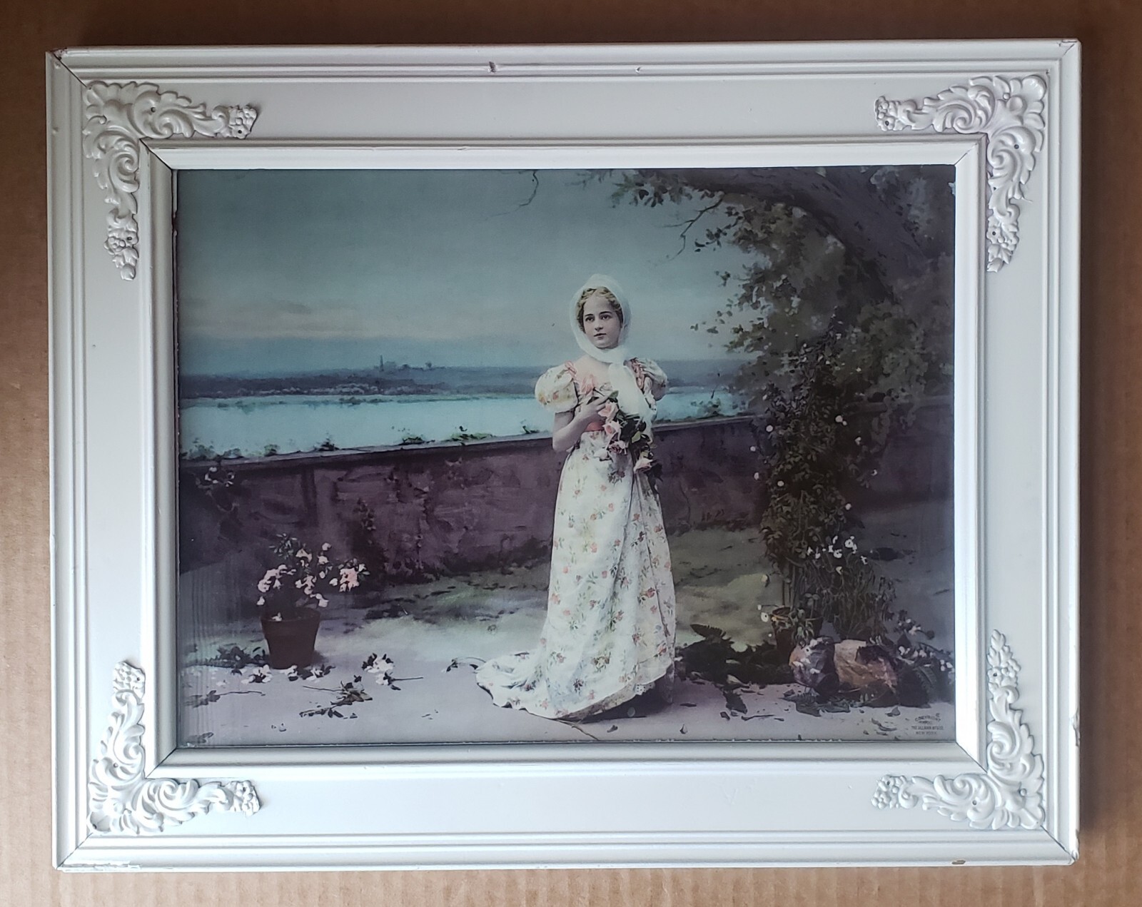 Antique 1900 Print of Lovely Young Victorian Lady by Ullman MFG’ CO NY.