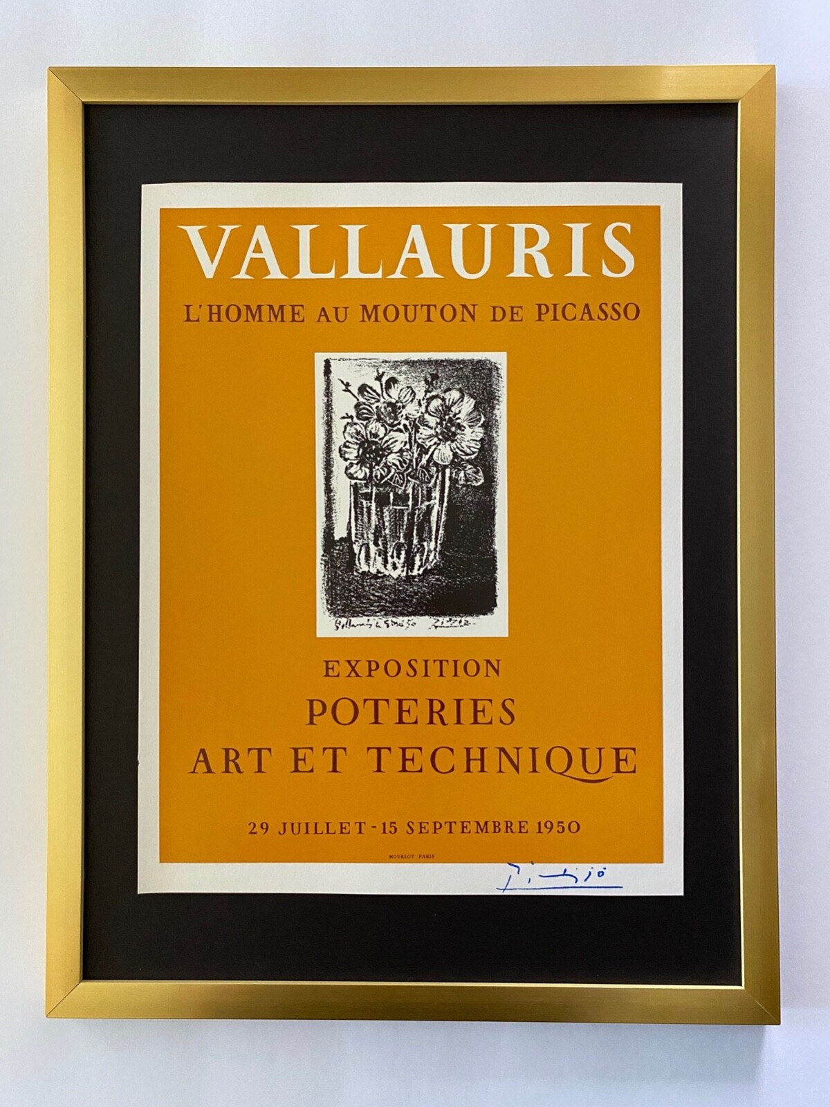 PABLO PICASSO 1971 PRINT + SIGNED + MOUNTED AND FRAMED + BUY IT NOW!