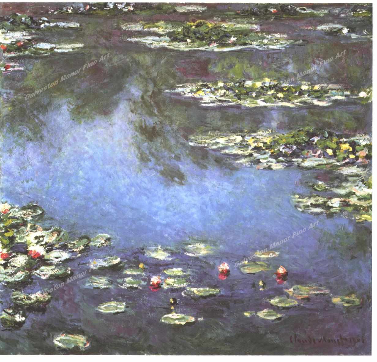 Water Lilies-01 by Claude Monet as Giclee Art Print
