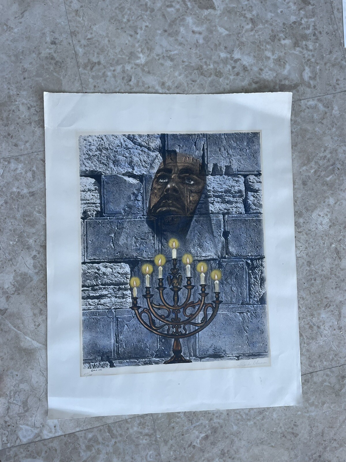 Sandu Liberman Hand Signed In Pencil lithograph