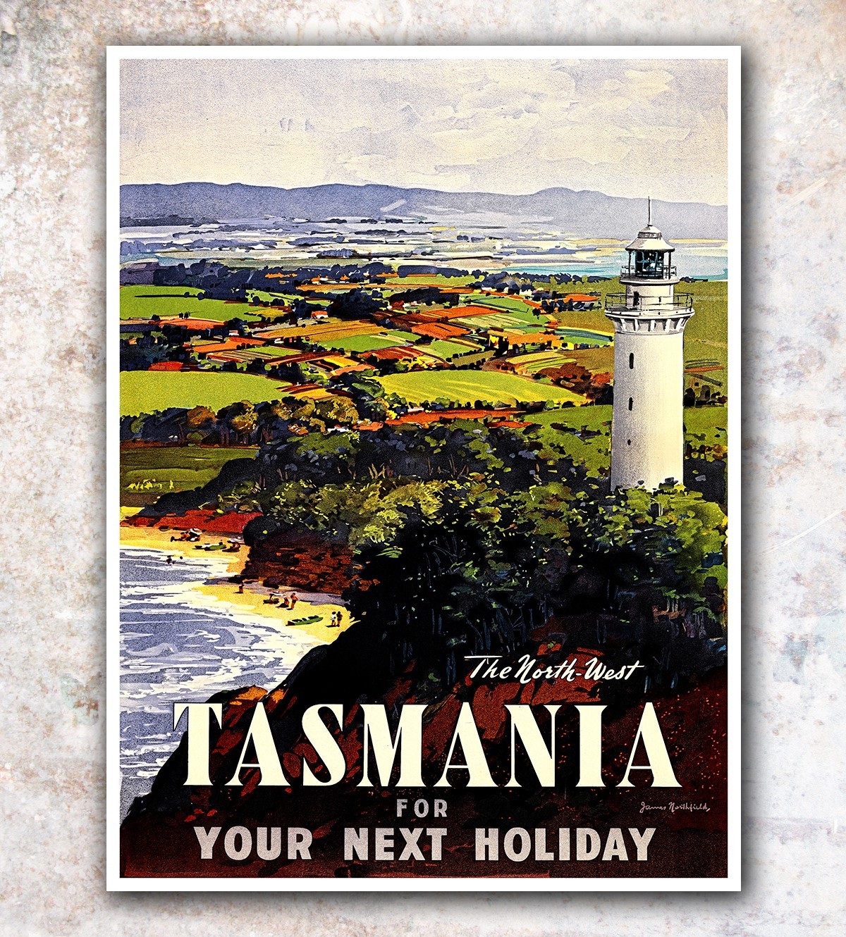 Tasmania Australia Art Travel Poster Wall Decor Print 12×16″ A485