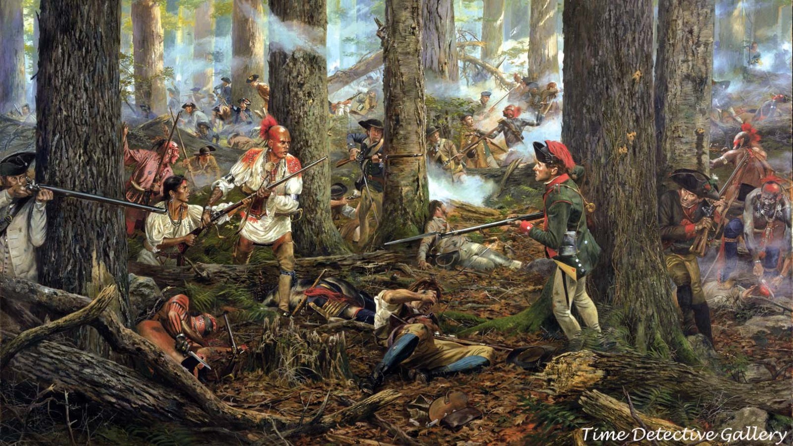 “The Oneida at Battle of Oriskany” by Don Troiani – Revolutionary War Art Print
