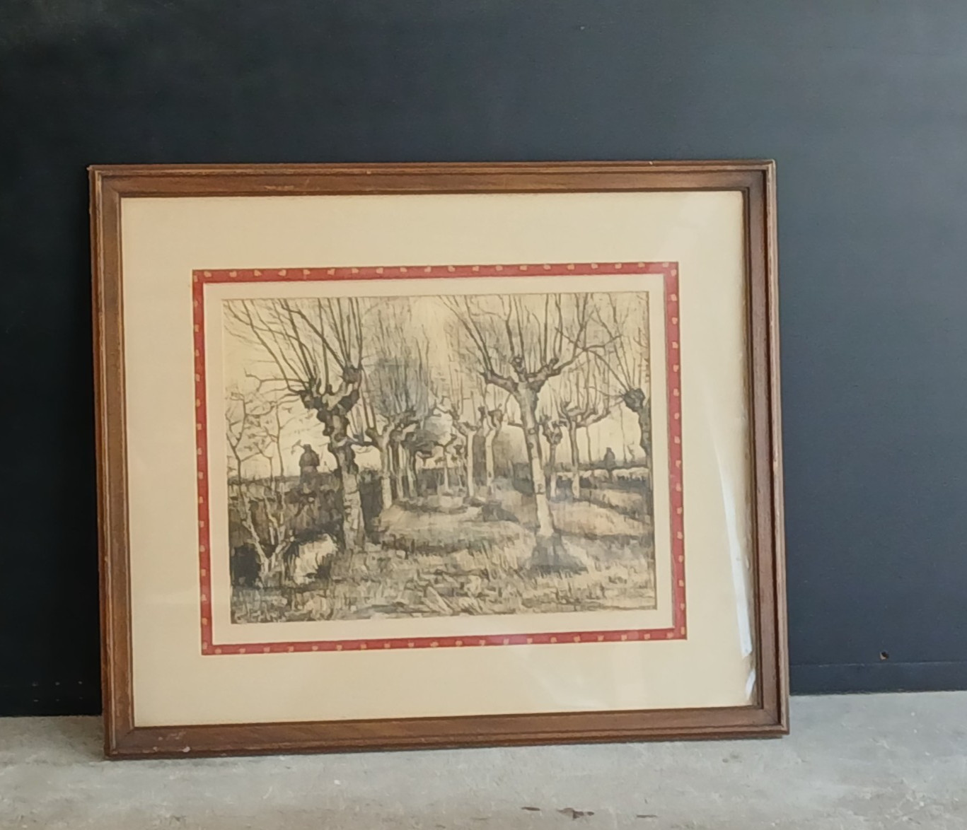 Van Gogh Drawings: Pollard Birches Lithograph