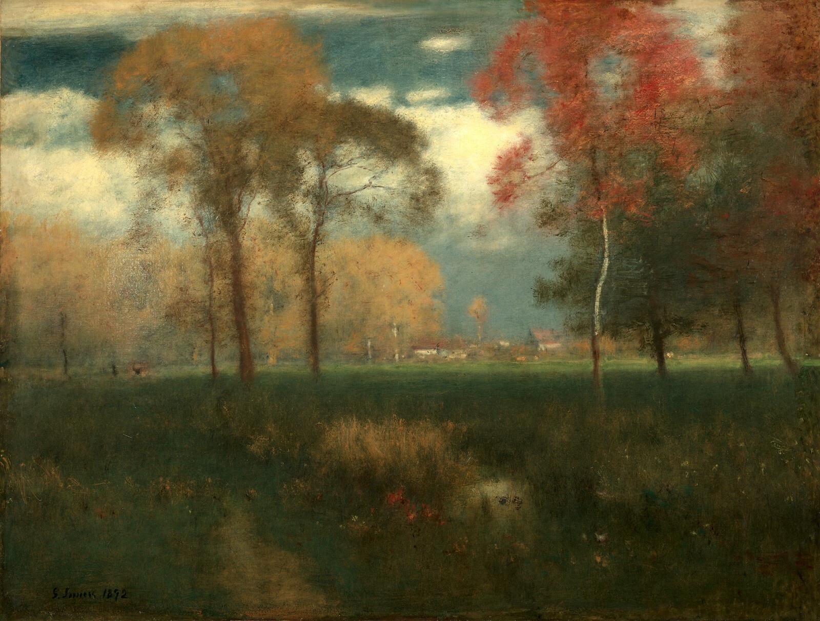 George Inness : “Sunny Autumn Day” (1892) — Giclee Fine Art Print