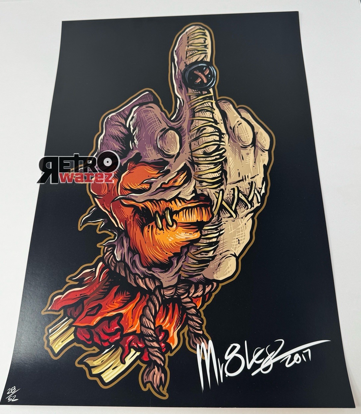 Trick ‘r Treat Sam FYBH Limited Art Poster 12×18” 2017 Mr 8 Legz Movie Horror
