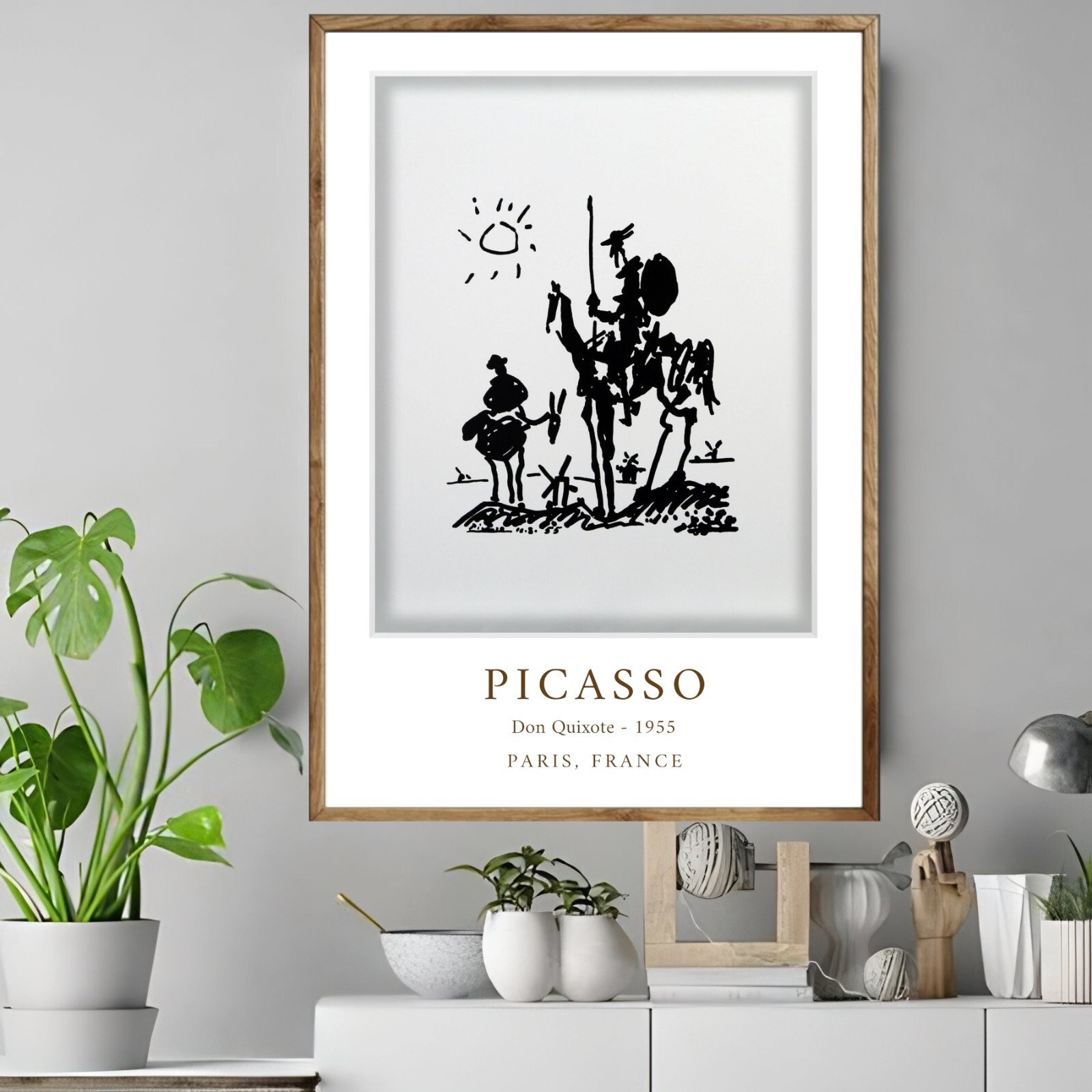 Pablo Picasso – Don Quixote – Vintage Museum Wall Art Poster / Canvas Print