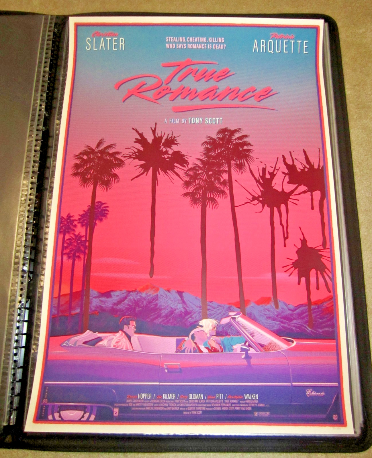 TRUE ROMANCE Screen Print Movie Poster Laurent Durieux Regular Edition x/325