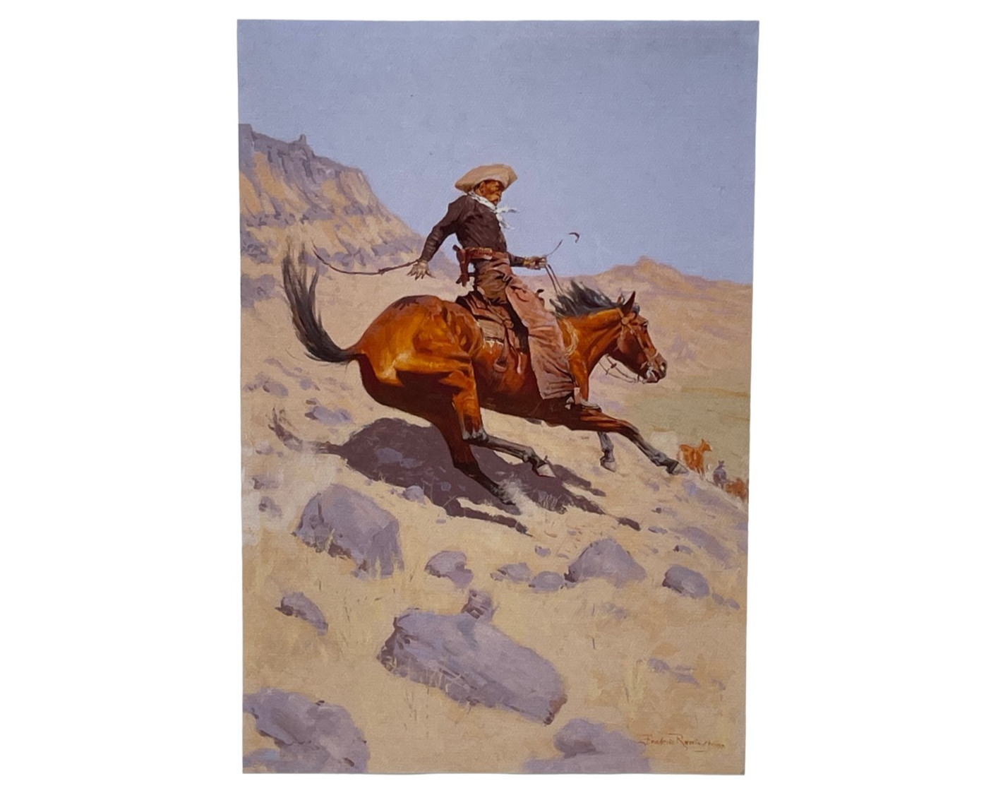 The Cowboy Poster by Frederic S Remington – Western 12 x 18 Inch Wall Art Print