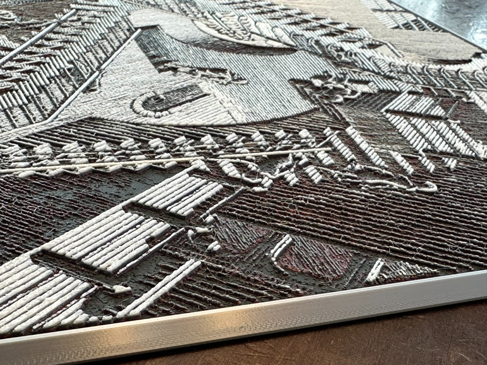 MC Escher’s Relativity 3D Image – 12.25 inches – Wall Hanger Frame Included