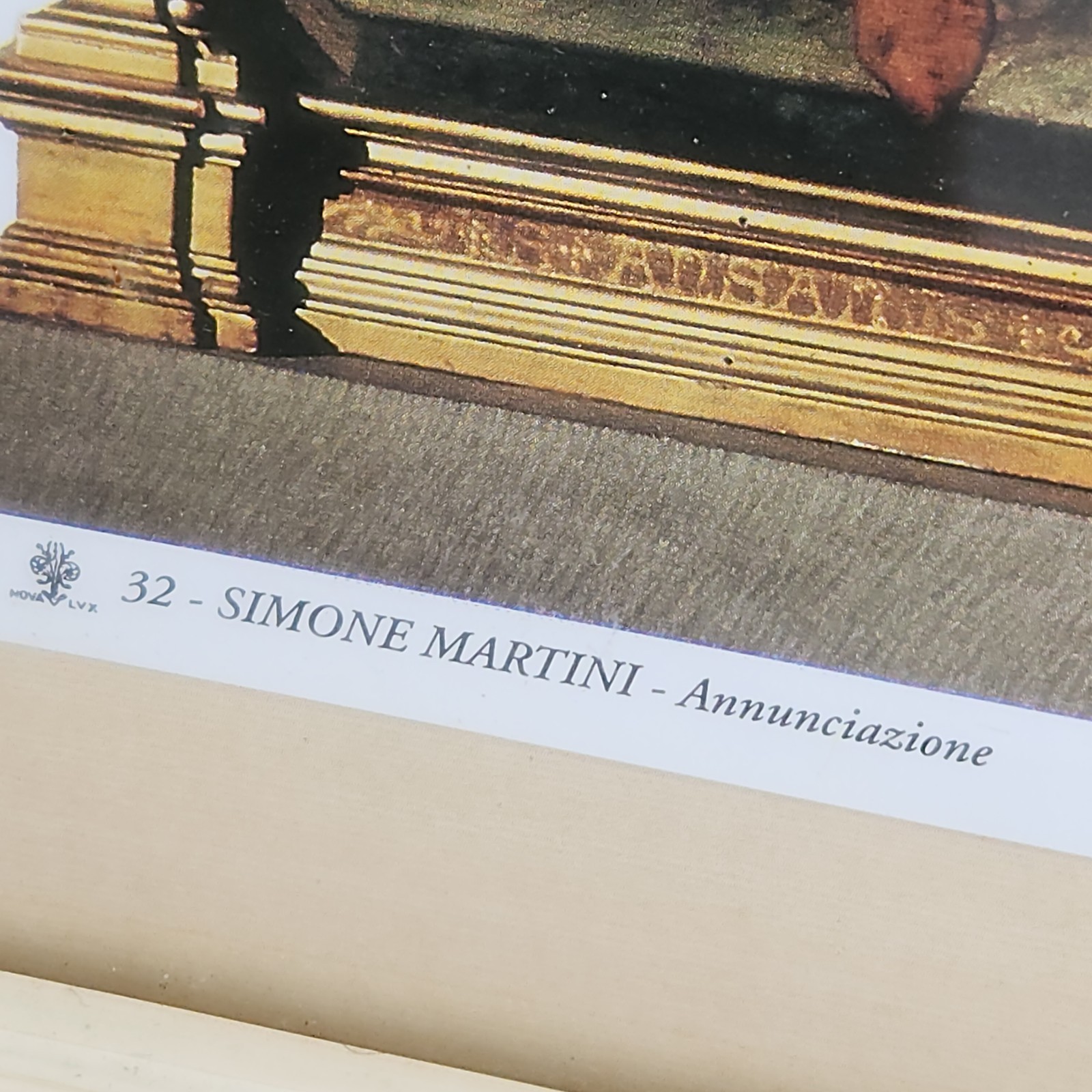 The Annunciation by Simone Martini Art Print Italy Framed Wall Hang 21″ x 28″