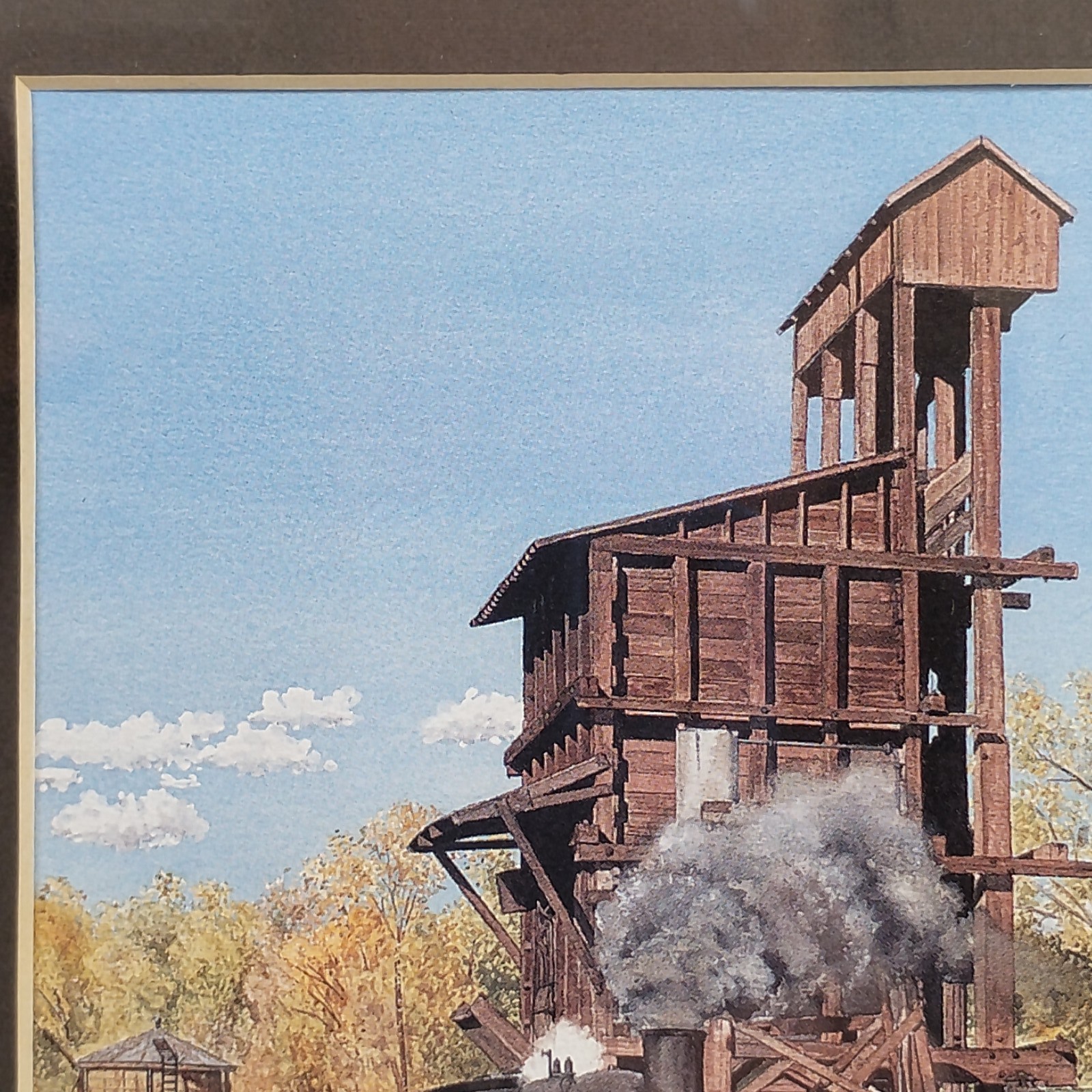 John H. Coker Chama New Mexico D&RGW Steam Train Art Print Framed Signed