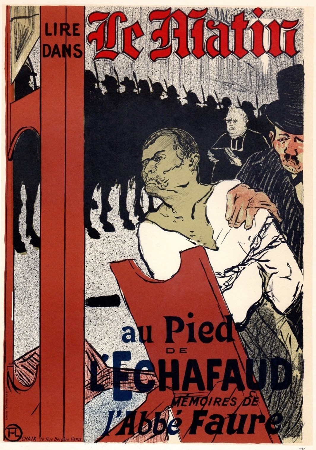 1966 Art Print Poster Toulouse Lautrec Murlot Le Matin 1893 2nd state