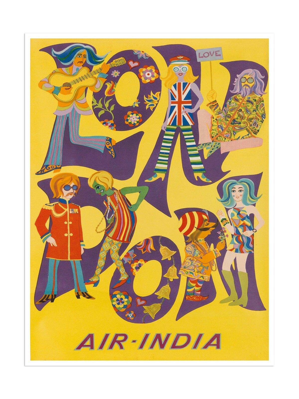 London England Art Travel Poster 12×16″ XR2733